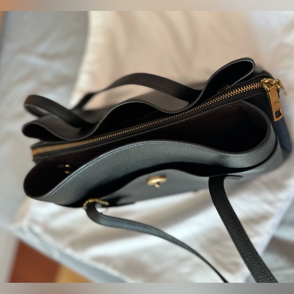 Coach | Lora Caryall Tote in Black with Brass Detailing - Picture 7 of 10